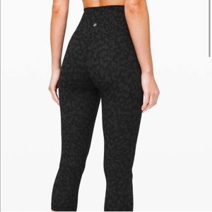 Lululemon leopard fast and free 25” leggings